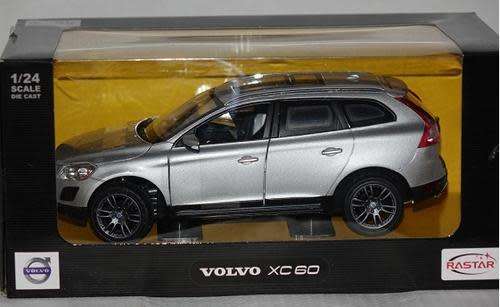 Volvo XC 60 2002 silver 1/24 Rastar NEW+boxed  #2052 instant wheels