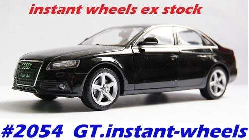 Audi A4 2014 black 1/24 Welly NEW+boxed  #2054 instant wheels