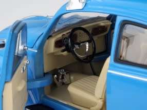 Volkswagen Beetle blue +surfboards 1/24 Welly NEW+boxed  #2059 instant wheels