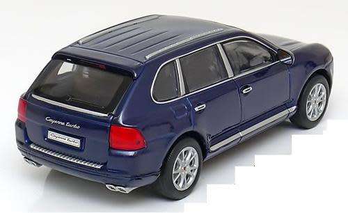 Porsche Cayenne Turbo 2002 dk.blue-met 1/24 Welly NEW+boxed  #2066 instant wheels