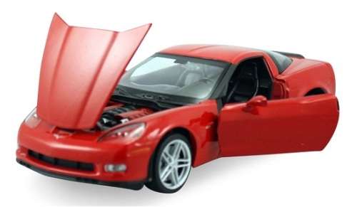 Chevrolet Corvette Z06 C6 2007 red 1/24 Road Signature NEW+boxed  #2074 instant wheels