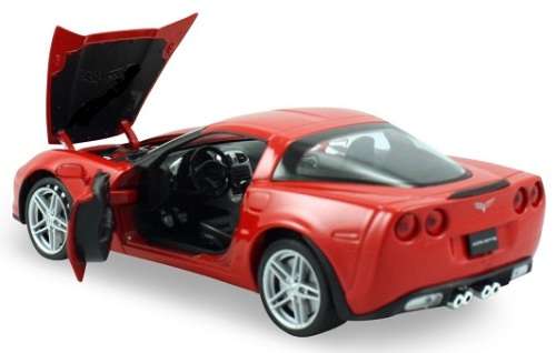 Chevrolet Corvette Z06 C6 2007 red 1/24 Road Signature NEW+boxed  #2074 instant wheels