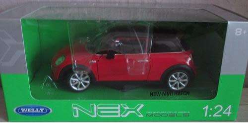 Mini Cooper S Hatch 2014 red 1/24 Welly NEW+boxed  #2080 instant wheels