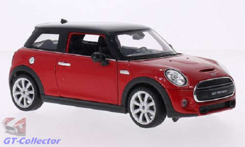 Mini Cooper S Hatch 2014 red 1/24 Welly NEW+boxed  #2080 instant wheels