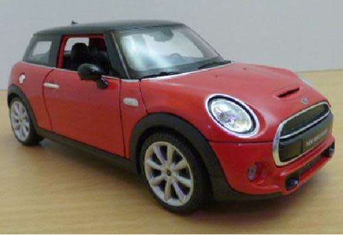 Mini Cooper S Hatch 2014 red 1/24 Welly NEW+boxed  #2080 instant wheels
