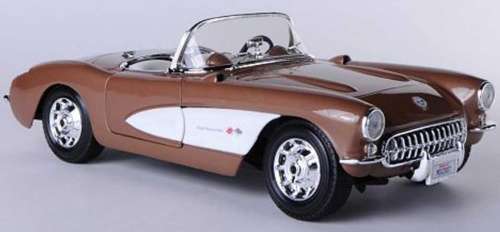 Chevrolet Corvette C1 1957 red 1/24 Road Signature NEW+boxed  #2086 instant wheels