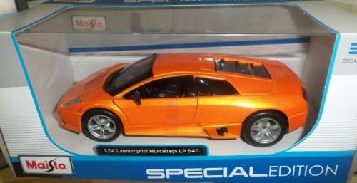 Lamborghini Murcielago LP640 2007 orange-met 1/24 Maisto NEW  #2095 instant wheels