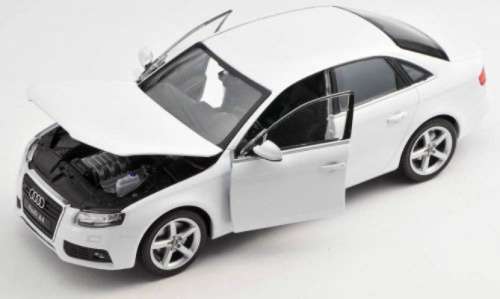 Audi A4 2008 white 1/24 Welly NEW+boxed  #2097 instant wheels