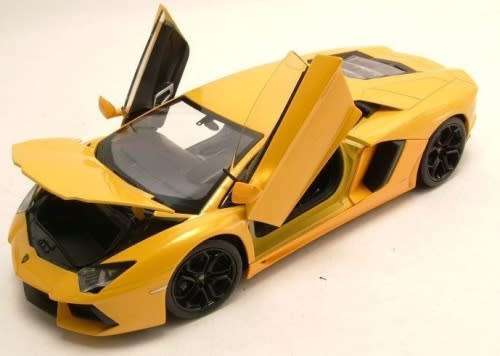 Lamborghini Aventador LP700-4 2011 yellow  1/24 Welly NEW+boxed  #2099 instant wheels