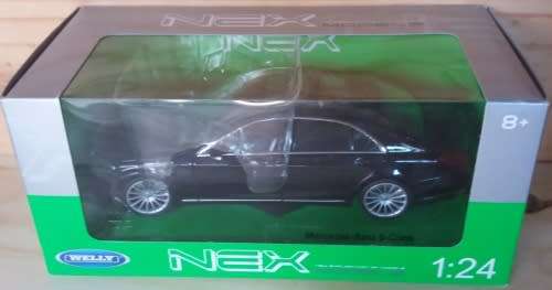 Mercedes Benz S-Class S500 (W222) 2013 black 1/24 Welly NEW+boxed  #2100 instant wheels