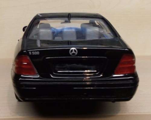 Mercedes Benz S-Class S500 (W222) 2013 black 1/24 Welly NEW+boxed  #2100 instant wheels