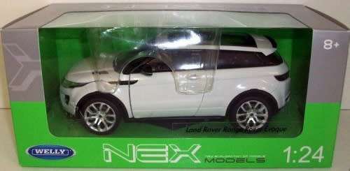 Land Rover Range Rover EVOQUE 2011 white 1/24 Welly NEW+boxed  #2102 instant wheels