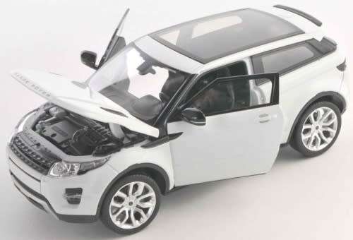 Land Rover Range Rover EVOQUE 2011 white 1/24 Welly NEW+boxed  #2102 instant wheels