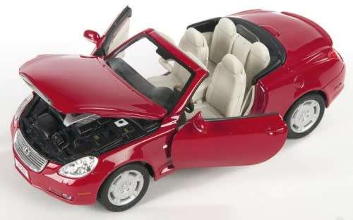 Lexus SC430 convertible 2005-2010 red 1/24 Welly NEW+boxed   #2104 instant wheels