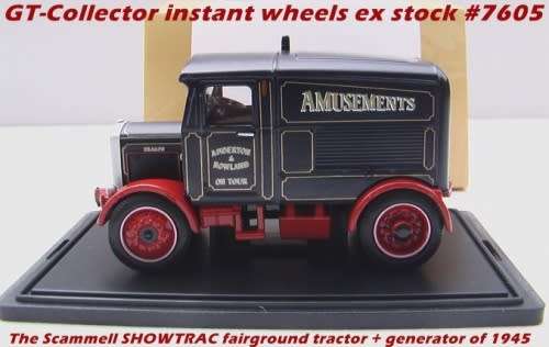 SCAMMELL Showtrac 1945 tractor green 1/76 Oxford NEW+boxed #7605 instant wheels