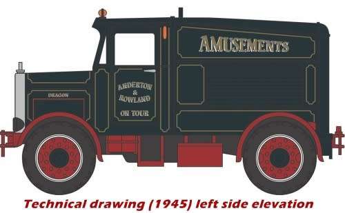 SCAMMELL Showtrac 1945 tractor green 1/76 Oxford NEW+boxed #7605 instant wheels