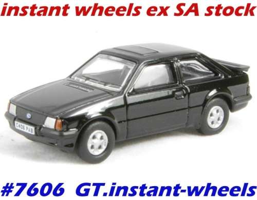 Ford Escort XR3i 1986 black 1/76 Oxford NEW+boxed  #7606 instant wheels