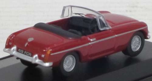 MG B Roadster 1964 red 1/76 OXFORD NEW+boxed  #7608 instant wheels