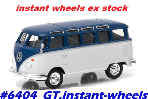 Volkswagen T1 Sambabus 1/64 Greenlight NEW+boxed  #6404 instant wheels