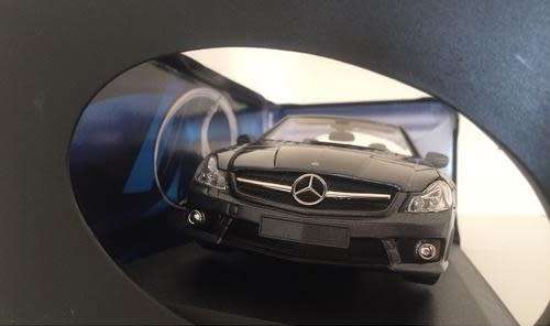 Mercedes-Benz SL63-AMG Cabrio gunmetal 2014 1/18 Maisto NEW #8018 instant wheels
