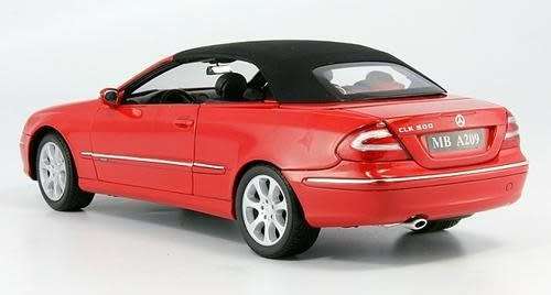 MercedesBenz CLK cabrio (A209) `02 clothroof 1/18 KYOSHO NEW  #8019 instant wheels