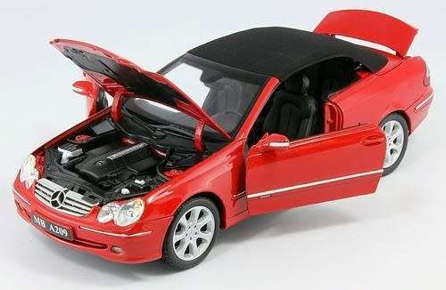 MercedesBenz CLK cabrio (A209) `02 clothroof 1/18 KYOSHO NEW  #8019 instant wheels