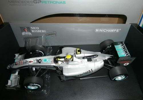 Mercedes-Benz F1 MGP W01 N Rosberg #4 2010 1/18 Minichamps NEW  #8030 instant wheels