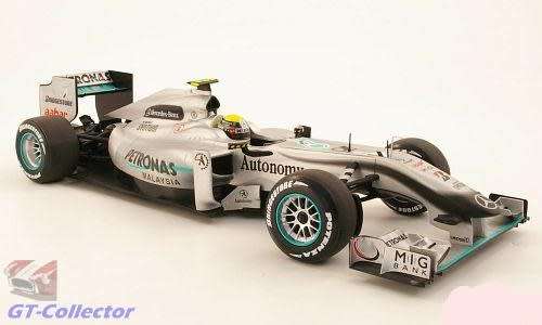 Mercedes-Benz F1 MGP W01 N Rosberg #4 2010 1/18 Minichamps NEW  #8030 instant wheels