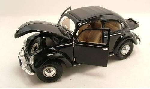 Volkswagen 1950 Pretzel Beetle fldng roof 1/18 Welly NEW+boxed  #8035 instant wheels