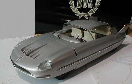Borgward Dreamcar 1955 silver 1/18 BOS limited model NEW+boxed #8039 instant wheels