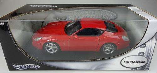 Ferrari 575 GTZ Zagato 2006 red 1/18 HotWheels-Mattel NEW+boxed  #8041 instant wheels