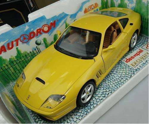 Ferrari 550 Maranello Coupe 1996 yellow 1/18 Bburago NEW+boxed  #8042 instant wheels
