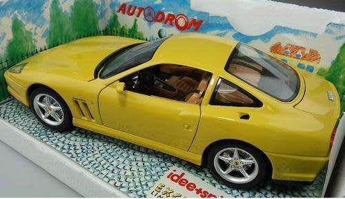 Ferrari 550 Maranello Coupe 1996 yellow 1/18 Bburago NEW+boxed  #8042 instant wheels