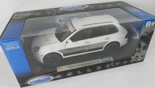 Porsche Cayenne Turbo 2002 Sports Cup Team white 1/18 Welly NEW #8044 instant wheels