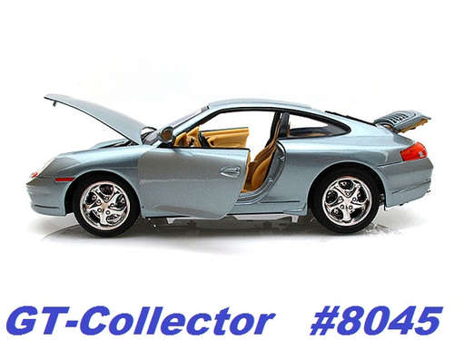 Porsche 911 (996) Carrera grey-met 1999 1/18 MotorMax NEW  #8045 instant wheels