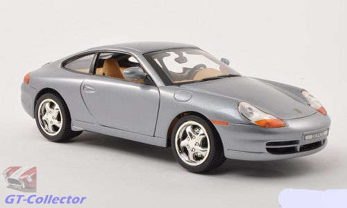 Porsche 911 (996) Carrera grey-met 1999 1/18 MotorMax NEW  #8045 instant wheels