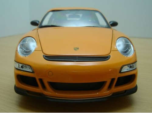 Porsche 911 GT3 RS (997) orange 1/18 Welly NEW+BOXED  #8048 instant wheels