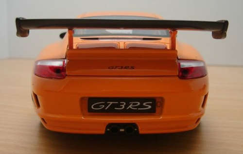 Porsche 911 GT3 RS (997) orange 1/18 Welly NEW+BOXED  #8048 instant wheels