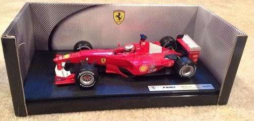 Ferrari F1 F2001 MSC #1 2001 (white helmet) 1/18 HotWheels Racing NEW+boxed #8062 instant wheels