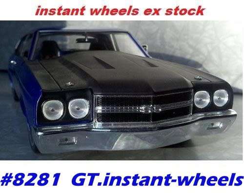 Chevrolet Chevelle SS454 1970 dk.blue-met 1:18 HotWheels NEW+boxed  #8281 instant wheels