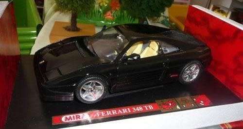 Ferrari 348 tb 1995 black 1/18 Mira NEW+boxed   #8353 instant wheels