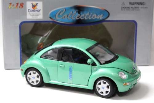 Volkswagen NEW Beetle 1998 light green metallic 1/18 Welly NEW+boxed  #8525 instant wheels