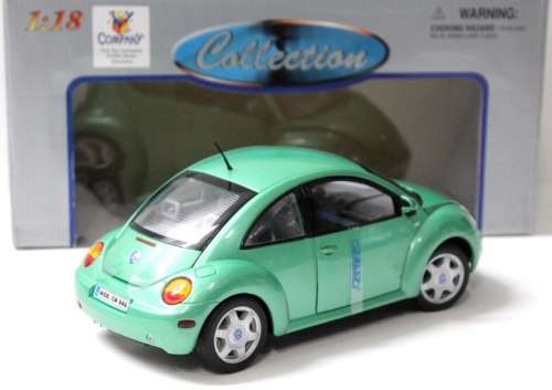 Volkswagen NEW Beetle 1998 light green metallic 1/18 Welly NEW+boxed  #8525 instant wheels