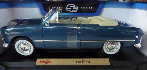 Ford 1949 open Convertible blue 1/18 Maisto Special Edition NEW #8529 instant wheels