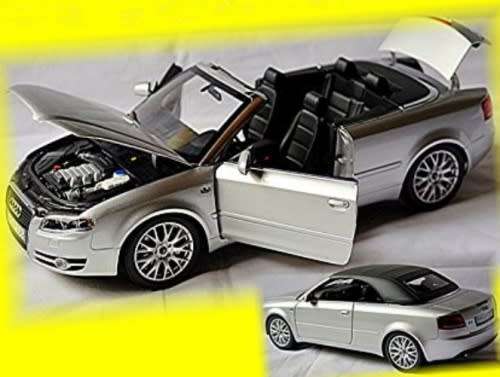 Audi A4 cabriolet 2009 silver 1/18 NOREV NEW+boxed  #8612 instant wheels