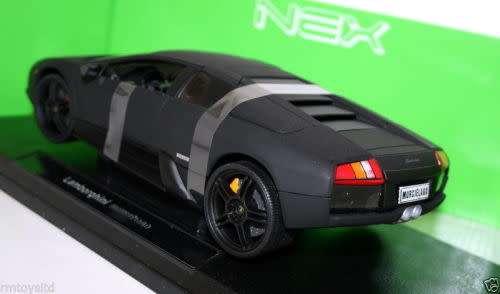 Lamborghini Murcielago 2010 MATTE BLACK 1/18 Welly NEW+boxed  #8614 instant wheels