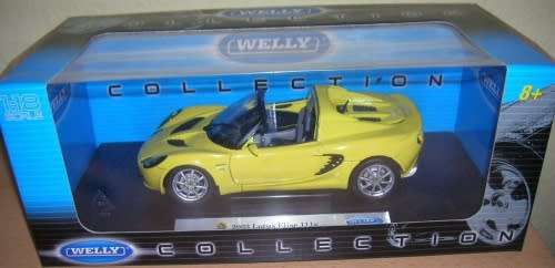 Lotus Elise 111S 1998 yellow 1/18 Welly NEW+boxed #8787 instant wheels
