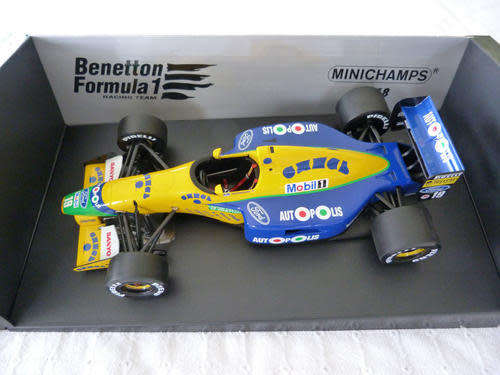 Benneton Ford B191 B MSC 1991/2 F1 yellow 1/18 Minichamps NEW+boxed  #8789 instant wheels