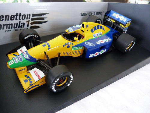 Benneton Ford B191 B MSC 1991/2 F1 yellow 1/18 Minichamps NEW+boxed  #8789 instant wheels