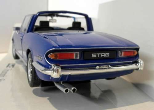 TRIUMPH Stag cabriolet (open) 1970 blue 1/43 Revell NEW+boxed #8853 instant wheels
